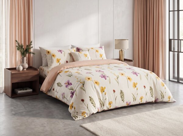 Obostrana posteljina DUO SENSE WILDELLA krem mikropliš/flanel Dimenzije posteljine: 70 x 90 cm | 140 x 220 cm