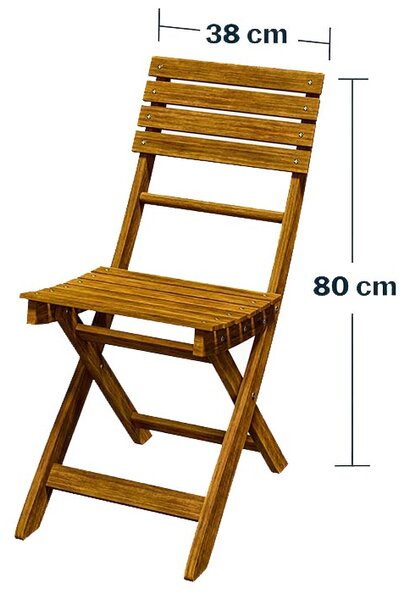 Casaria Sklopivi vrtni set od akacijevog drva
