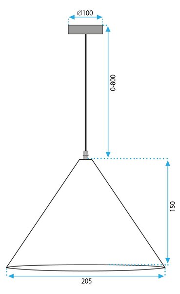 Stropni luster APP1442-1CP WOOD