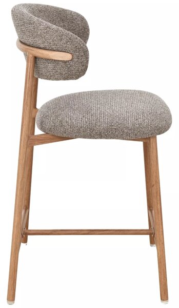 Barska stolica ELONE, hrast/cappuccino