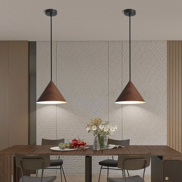 Stropni luster APP1443-1CP DARK WOOD