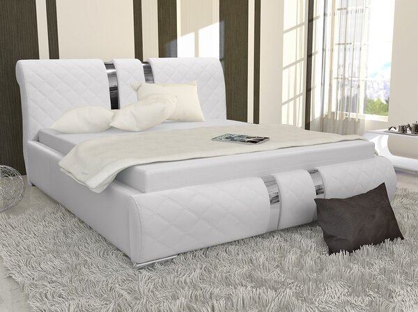 Bračni krevet 180 cm Linoria Maxi (bijela)