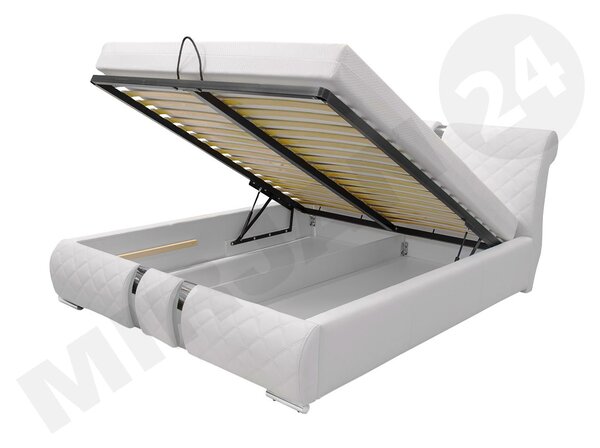 Bračni krevet 180 cm Linoria Maxi (bijela)