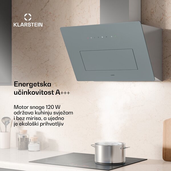 Klarstein SleekAir napa, A+++, 717 m³/h, Touch, LED, 60 cm