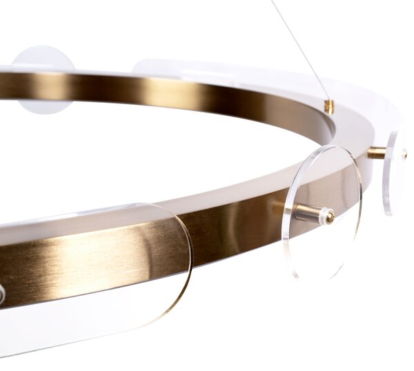 Stropna svjetiljka Hanging Loop LED APP1549-cp zlatna + daljinski