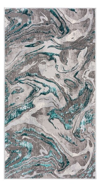 Sivi/tirkizni tepih 240x340 cm Marbled – Flair Rugs