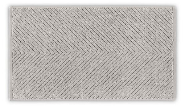 Sivi pamučni ručnik 71x40 cm Chevron - Foutastic