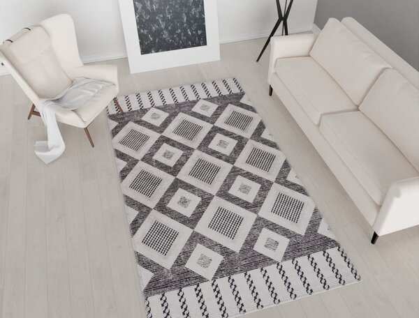 Sivi perivi tepih 80x50 cm - Vitaus