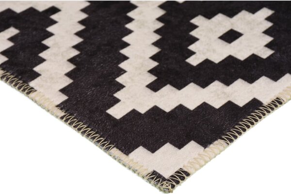 Crni perivi tepih 150x80 cm - Vitaus