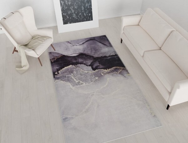 Sivi perivi tepih 80x50 cm - Vitaus