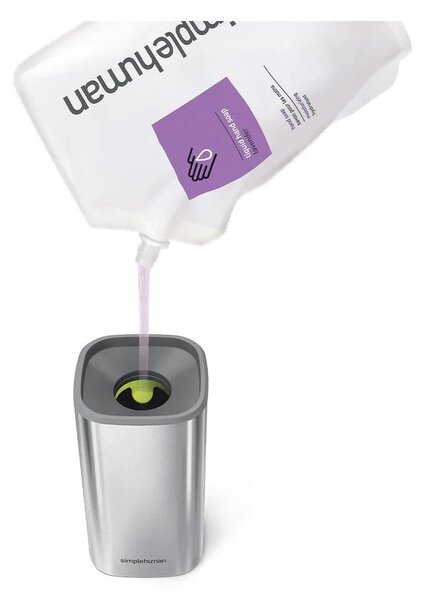 Dozator sapuna od nehrđajućeg čelika srebrne boje 295 ml - simplehuman