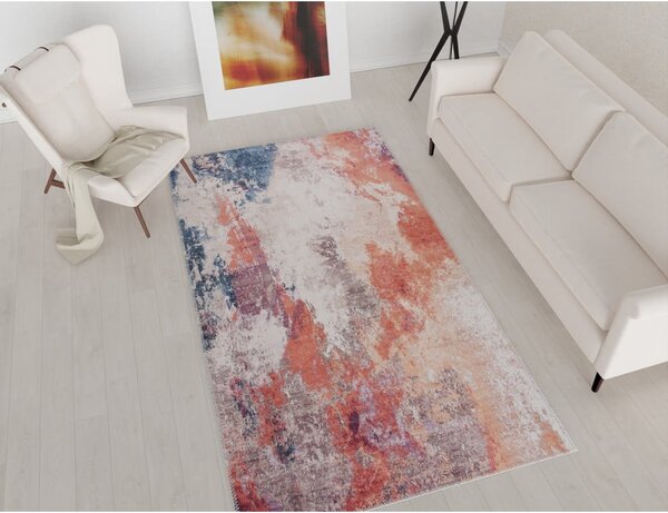 Crveno-plavi perivi tepih 80x50 cm - Vitaus