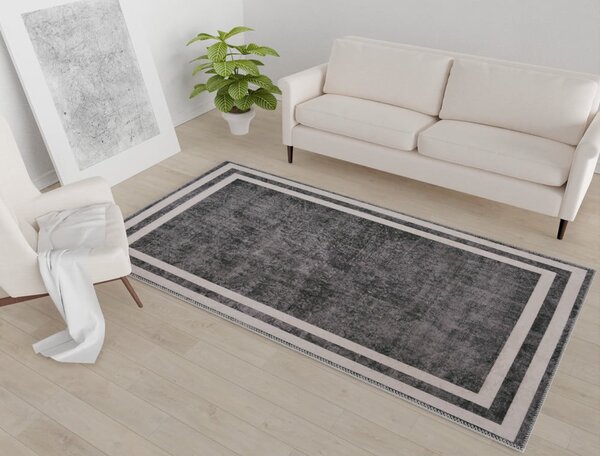 Sivo-krem perivi tepih 80x50 cm - Vitaus