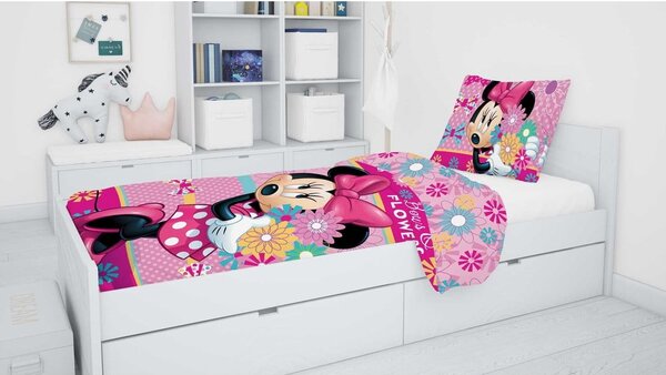 Pamučna dječja posteljina za krevet za jednu osobu 140x200 cm Minnie – Jerry Fabrics