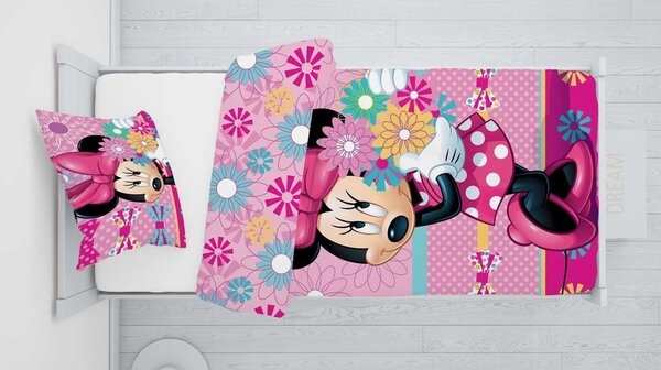Pamučna dječja posteljina za krevet za jednu osobu 140x200 cm Minnie – Jerry Fabrics