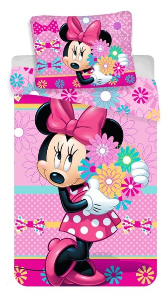 Pamučna dječja posteljina za krevet za jednu osobu 140x200 cm Minnie – Jerry Fabrics