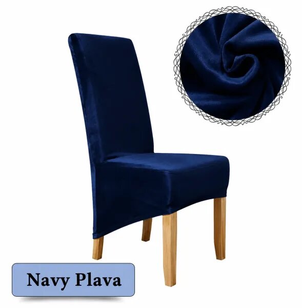 Elegance - Plišane navlake za stolice dugog naslona - premium dizajn