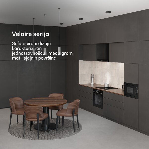 Klarstein Velaire ugradbena mikrovalna pećnica s grilom | 1200 W gril | 850 W mikrovalna | 60 cm