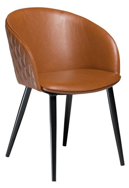 Smeđa stolica od umjetne kože DAN-FORM Denmark Dual