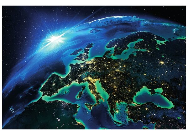 Fototapeta blistavi plavi planet