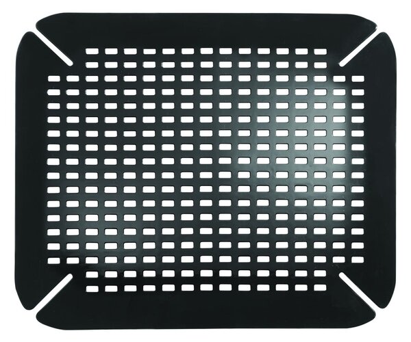 Crna podloga za umivaonik iDesign, 35 x 41 cm