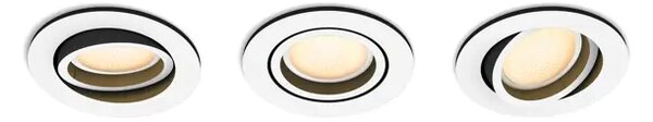 PHILIPS MILLISKIN HUE PODESIVA UGRADBENA SVJETILJKA BIJELA 3X4.2W 2200-6500K 8720169319936