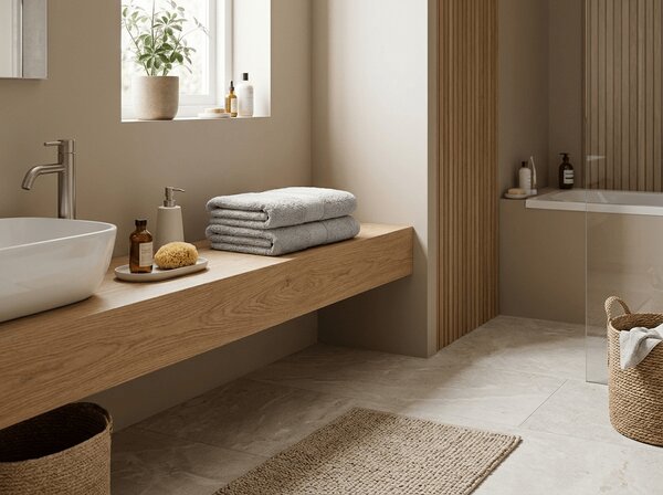 Ručnik EMBORIA 70x140 cm svijetlosiva, 100% pamuk