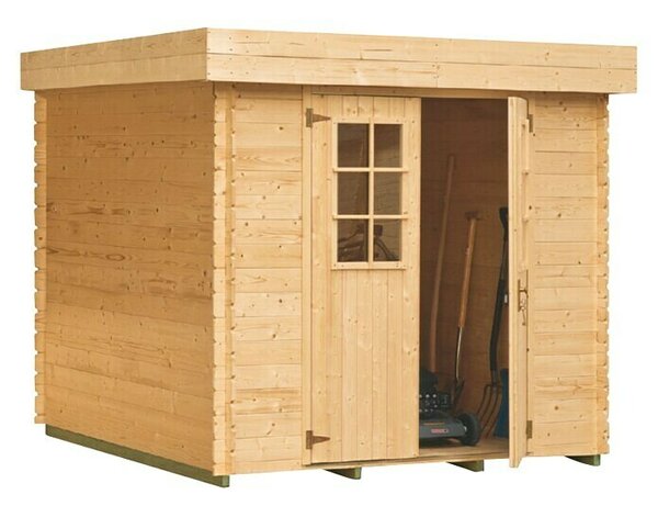 Kiehnholz Vrtna kućica Mikka (Vanjska dimenzija uklj. krovni prevjes (Š x D): 203 x 225 cm, Drvo, Ravan krov)