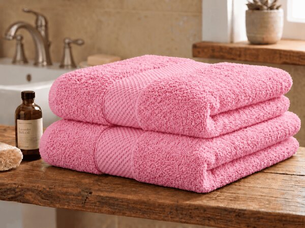 Ručnik EMBORIA 70x140 cm roze, 100% pamuk