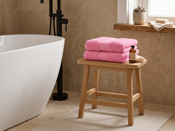 Ručnik EMBORIA 70x140 cm roze, 100% pamuk