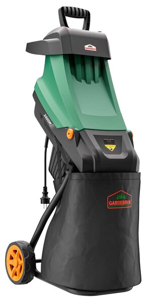 Vrtna sjeckalica za grane VAVRO, 2400W, 50l, crno/zelena Gardebruk