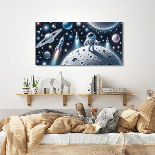 Slika astronaut među planetima