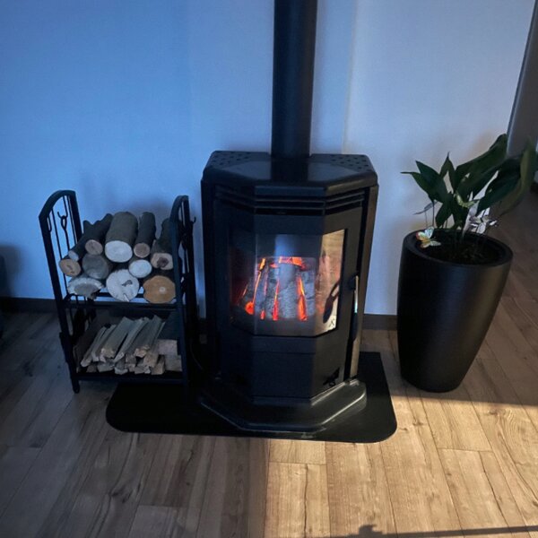 Postolje za kamin na drva 4 u 1 s priborom