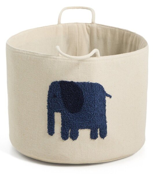 Tekstilna dječja kutija za pohranu boje slonovače ø 45x30 cm Tandani – Kave Home