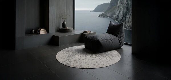 Tepih Moon Light Grey Round