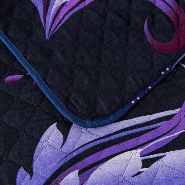 Prekrivač za krevet VIOLET BUTTERFLY, tamno plavi Dimenzije: 170 x 210 cm