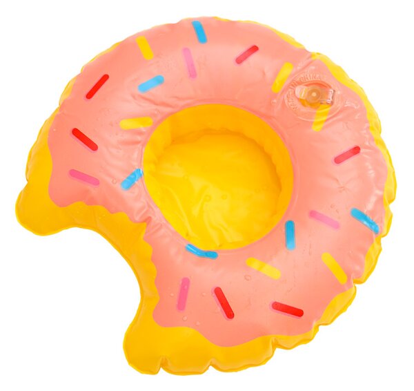 Držač za piće na napuhavanje DONUT ružičasti