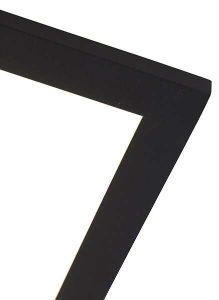 Moderna stropna svjetiljka crna s ugrađenim LED 40 cm - Liv