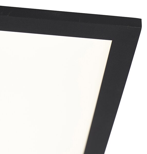 Moderna stropna svjetiljka crna 120 cm uključujući LED dim to warm - Liv