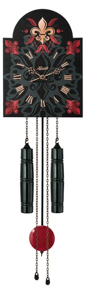 Zidni sat Dark Wood Chain Double