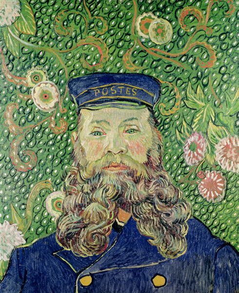 Vincent van Gogh - Reprodukcija umjetnosti Portrait of the Postman Joseph Roulin, 1889, (35 x 40 cm)
