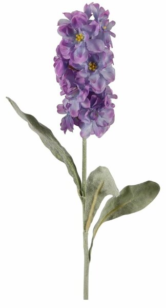 Umjetni cvijet MATTHIOLA 56 cm, ljubičasta