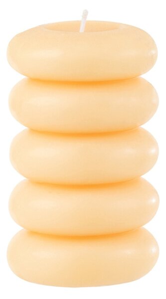 Stupčasta svijeća MACARON 11,5 cm svijetlo žuta