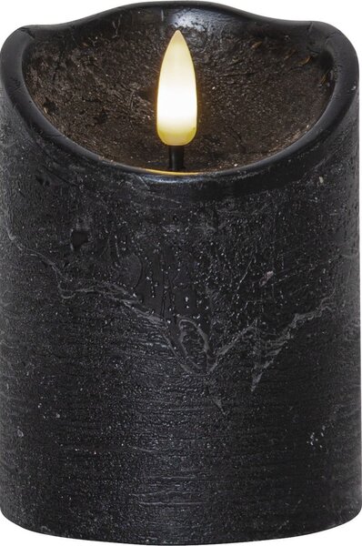 LED svijeća od crnog voska Star Trading Flamme Rustic, visina 10 cm