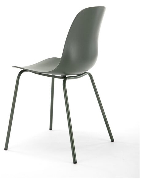 Zelena plastična blagovaonska stolica Whitby - Unique Furniture