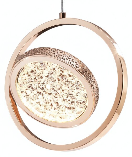 Viseća Kristalna Lampa LHJ106-1CP LIGHT ROSE GOLD