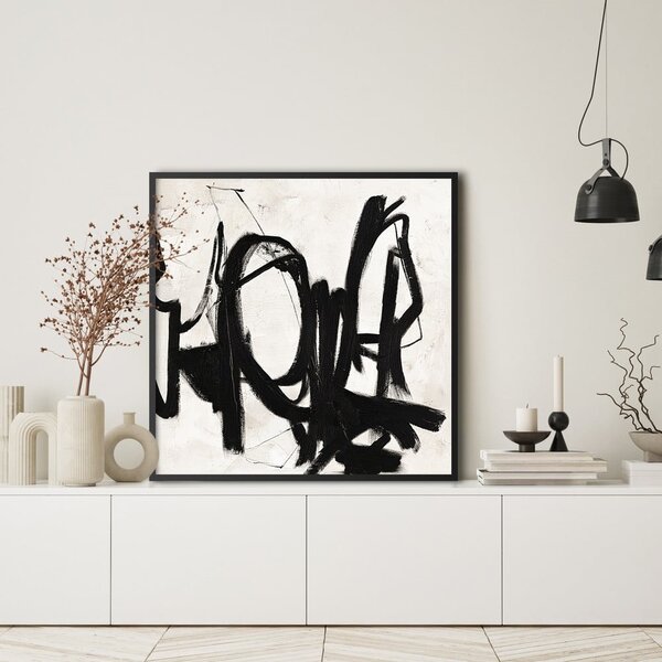 Ručno oslikana slika 100x100 cm Playblack 2 - Malerifabrikken
