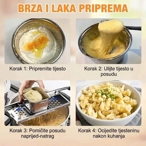 Spaetzlepro™ Preša Od Nehrđajućeg čelika Za Izradu špecla