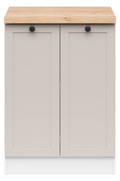 Donji kuhinjski ormarić Junona line D2D/60/82 (bijela + kašmir)