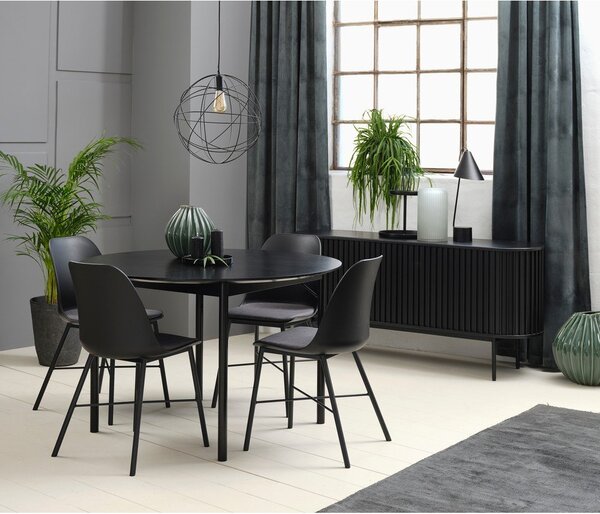 Crna blagovaonska stolica Unique Furniture Whistler